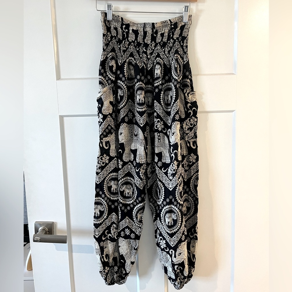 Elephant Pants black & ivory